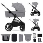 KINDERKRAFT KOLICA ZA BEBE 2U1 NEA 2 PLATINUM GREY