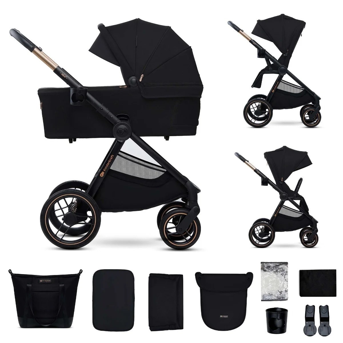 kinderkraft-kolica-za-bebe-set-2u1-nea-2-midnight-black14809 KINDERKRAFT KOLICA ZA BEBE SET 2U1 NEA 2 MIDNIGHT BLACK - Слика 1