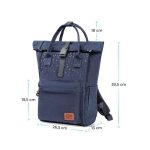 KINDERKRAFT MOONPACK RANAC ZA MAMU CONFETTI DENIM - Слика 6
