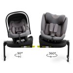 KINDERKRAFT SET AUTO SEDIŠTA I-LITE I-FIX ENDURA SAFE SA ISOFIX BAZOM GREY - Слика 2
