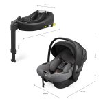 KINDERKRAFT SET AUTO SEDIŠTA I-LITE I-FIX ENDURA SAFE SA ISOFIX BAZOM GREY - Слика 11