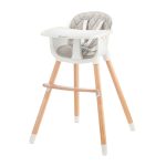 KINDERKRAFT STOLICA ZA HRANJENJE 2U1 SIENNA GREY
