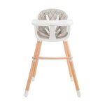 KINDERKRAFT STOLICA ZA HRANJENJE 2U1 SIENNA GREY - Слика 3