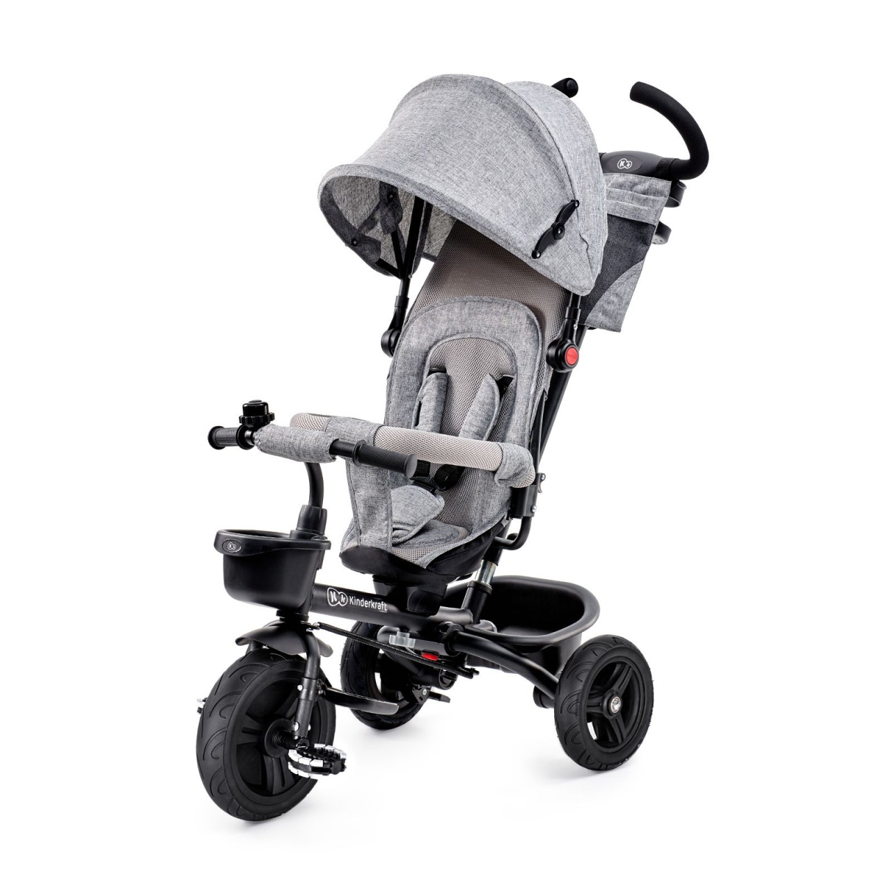kinderkraft-tricikl-aveo-2u1-light-grey5811998 KINDERKRAFT TRICIKL AVEO 2U1 LIGHT GREY - Слика 1