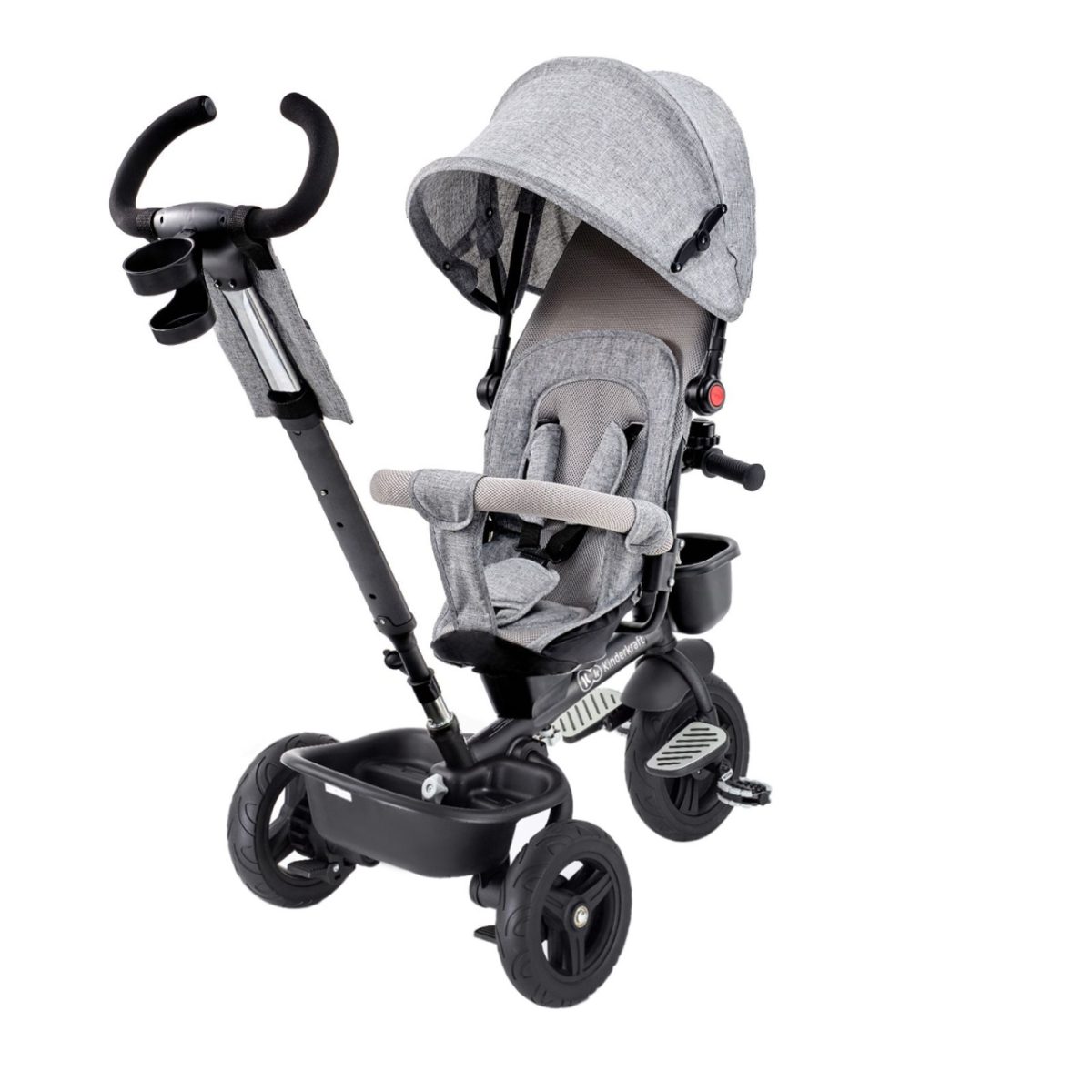 KINDERKRAFT TRICIKL AVEO 2U1 LIGHT GREY - Слика 3