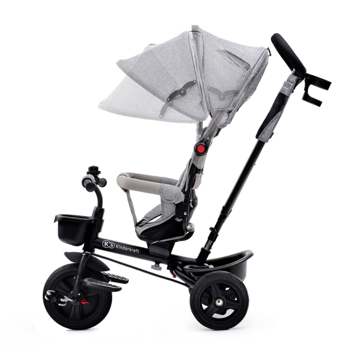 KINDERKRAFT TRICIKL AVEO 2U1 LIGHT GREY - Слика 9