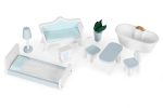 Kućica za lutke Alice na 3 sprata, 4 sobe, set sa 9 komada nameštaja – ECOTOYS - Слика 7