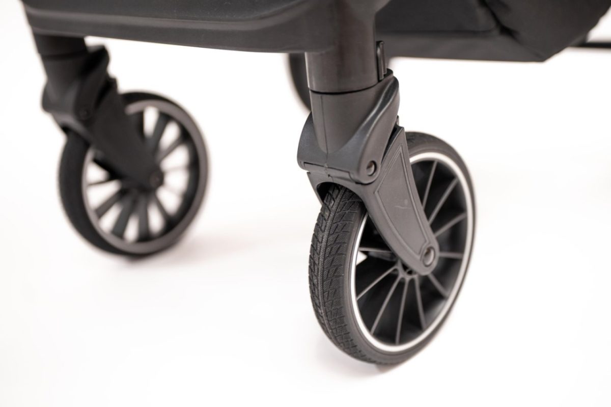 LA MAMA ALVI kolica za bebe 3u1 - black - Слика 9