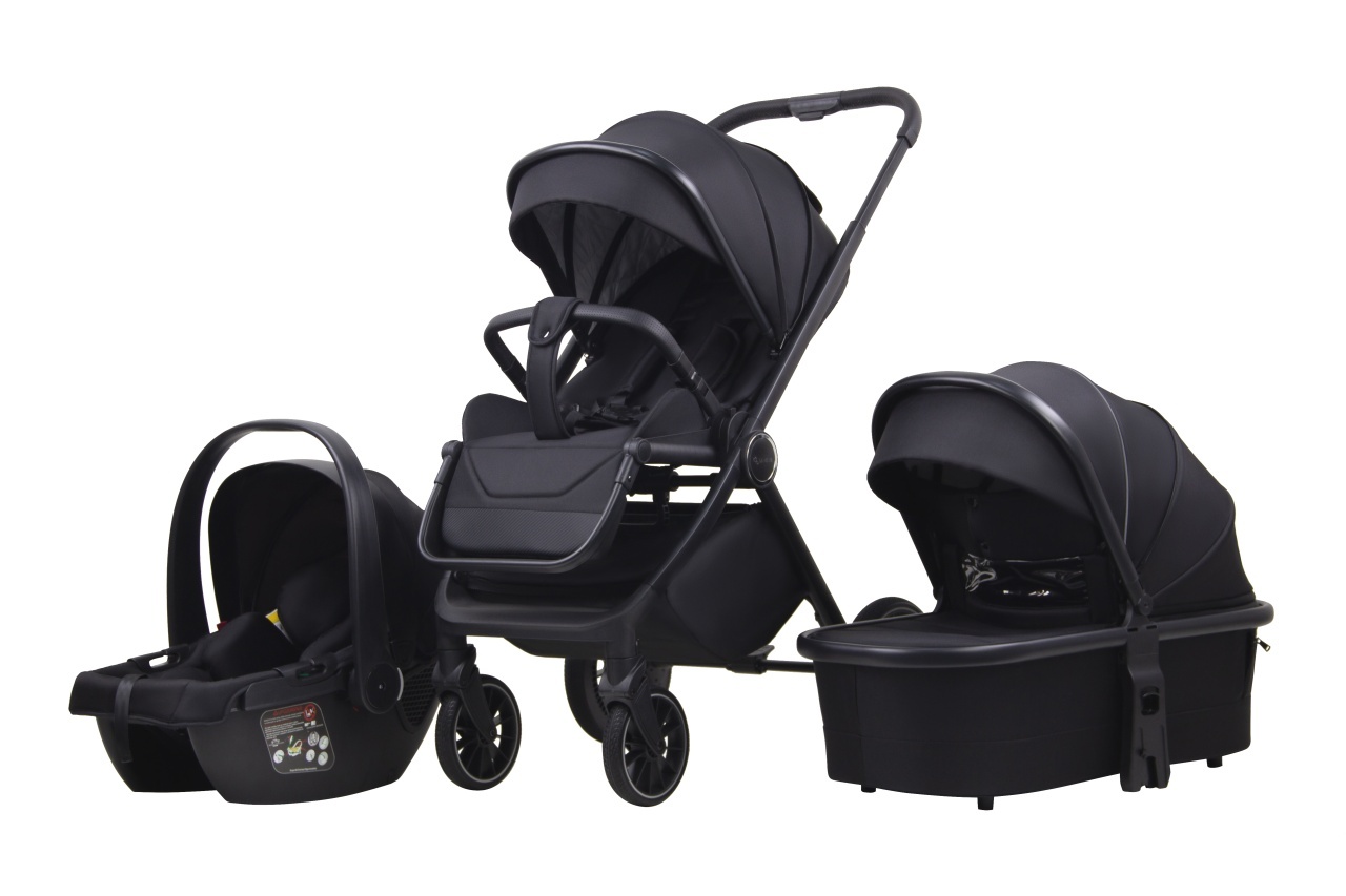 la-mama-alvi-kolica-za-bebe-3u1-black17443 LA MAMA ALVI kolica za bebe 3u1 - black - Слика 1