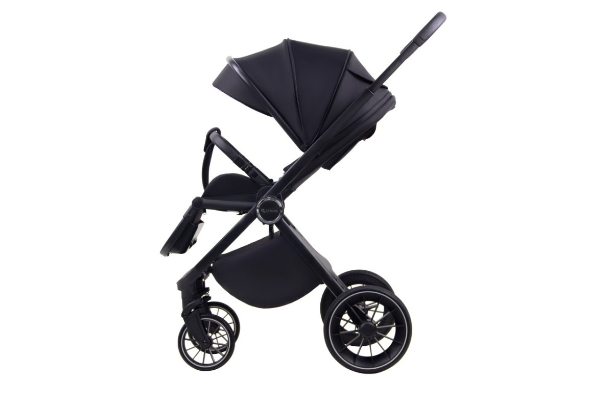 LA MAMA ALVI kolica za bebe 3u1 - black - Слика 4
