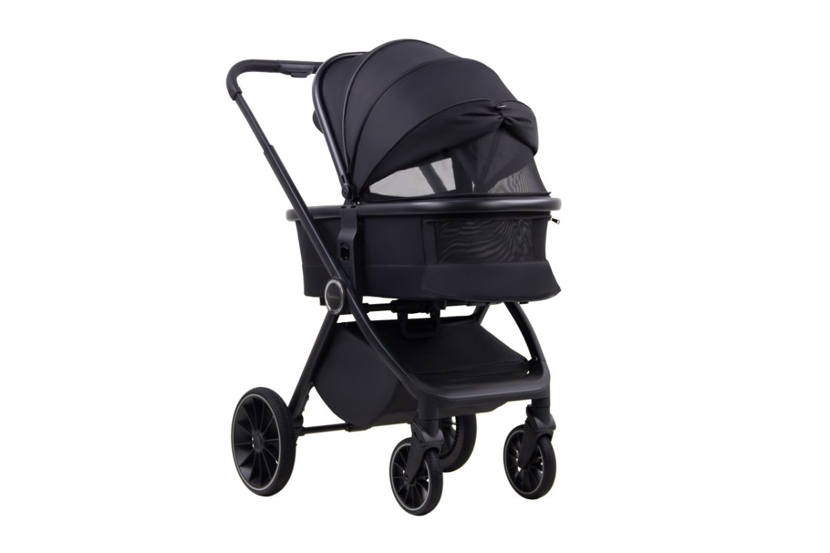 LA MAMA ALVI kolica za bebe 3u1 - black - Слика 5