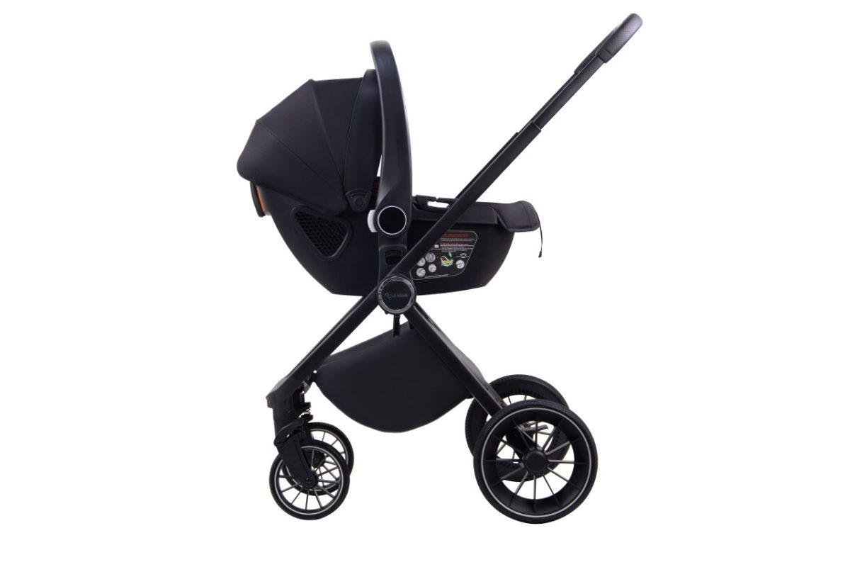 LA MAMA ALVI kolica za bebe 3u1 - black - Слика 7