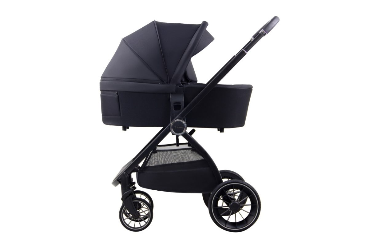 LA MAMA TRIO kolica za bebe 3u1 - black - Слика 3