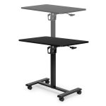 Mobilni podesivi sto 70x48 cm Laptop sto sa podesavanjem visine 71.5–112 cm Black ModernHome - Слика 7