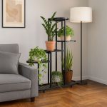 Polica za cveće 5 nivoa crna ModernHome - Слика 3