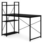 Radni sto 120x60 cm sa policama Black ModernHome - Слика 6
