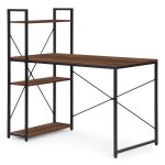 Radni sto 120x60 cm sa policama Dark ModernHome - Слика 5