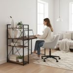 Radni sto 120x60 cm sa policama Loft Style ModernHome - Слика 2