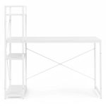 Radni sto 120x60 cm sa policama White ModernHome - Слика 4
