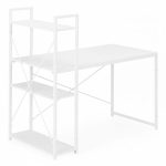 Radni sto 120x60 cm sa policama White ModernHome - Слика 5