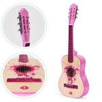 Roze velika gitara za decu – ECOTOYS - Слика 4