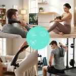 Ručni vibracioni masažer za telo sa 5 nastavaka, 20W, ModernHome - Слика 6