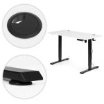 Samostojeci Electric sto 120x60 cm podesavanje visine 72–117 cm White ModernHome - Слика 11