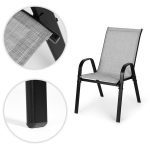 Set od 2 baštenske stolice light gray MultiGarden - Слика 7