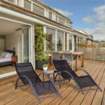 Set od 2 ležaljke za baštu sa stolom Black - Слика 3