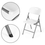 Set od 2 sklopivih stolica white - Слика 5