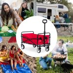 Sklopiva kolica za plažu 48X90cm Red, MultiGarden - Слика 2