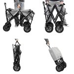 Sklopiva kolica za plažu 48X90cm Red, MultiGarden - Слика 7