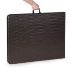 Sklopivi set sto180cm sa 2 klupe ratan brown - Слика 2