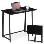 Sklopivi sto za kompijuter 80x45 cm laptop Table black ModernHome