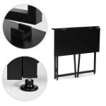 Sklopivi sto za kompijuter 80x45 cm laptop Table black ModernHome - Слика 9