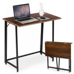 Sklopivi sto za kompijuter 80x45 cm Laptop Table Dark wood ModernHome