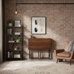 Sklopivi sto za kompijuter 80x45 cm Laptop Table Dark wood ModernHome - Слика 3