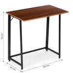 Sklopivi sto za kompijuter 80x45 cm Laptop Table Dark wood ModernHome - Слика 4
