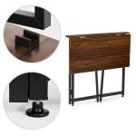 Sklopivi sto za kompijuter 80x45 cm Laptop Table Dark wood ModernHome - Слика 5