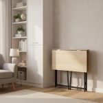 Sklopivi sto za kompijuter 80x45 cm Laptop Table Natur ModernHome - Слика 2