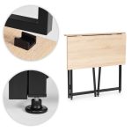 Sklopivi sto za kompijuter 80x45 cm Laptop Table Natur ModernHome - Слика 8