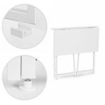 Sklopivi sto za kompijuter 80x45 cm Laptop Table White ModernHome - Слика 15