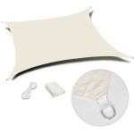 Solarno kvadratno jedro 4x4m Beige MultiGarden - Слика 5