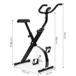 Trenažni sobni bicikl sa displejem White - Слика 7