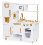 Velika drvena kuhinja za decu white and gold - Слика 3
