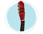 Velika klasična drvena gitara za decu sa 6 žica – ECOTOYS - Слика 6