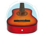 Velika klasična drvena gitara za decu sa 6 žica – ECOTOYS - Слика 7