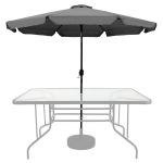 Veliki 3m suncobran sa nagibom Dark grey - Слика 10