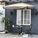 Veliki pravugaoni suncobran BEIGE - Слика 7