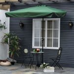 Veliki pravugaoni suncobran GREEN - Слика 5